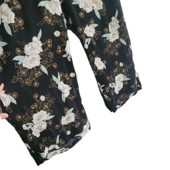 Torrid Wide Leg‎ Pants Women's 3x Floral Pull On Pockets Elastic Waistband - Picture 7 of 9